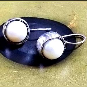 Silpada Sterling Silver Pearl Earrings